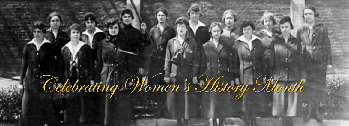 Image: March is Women’s History Month, photos is of Women Volunteers in the Navy at Norfolk Naval Shipyard during World War One